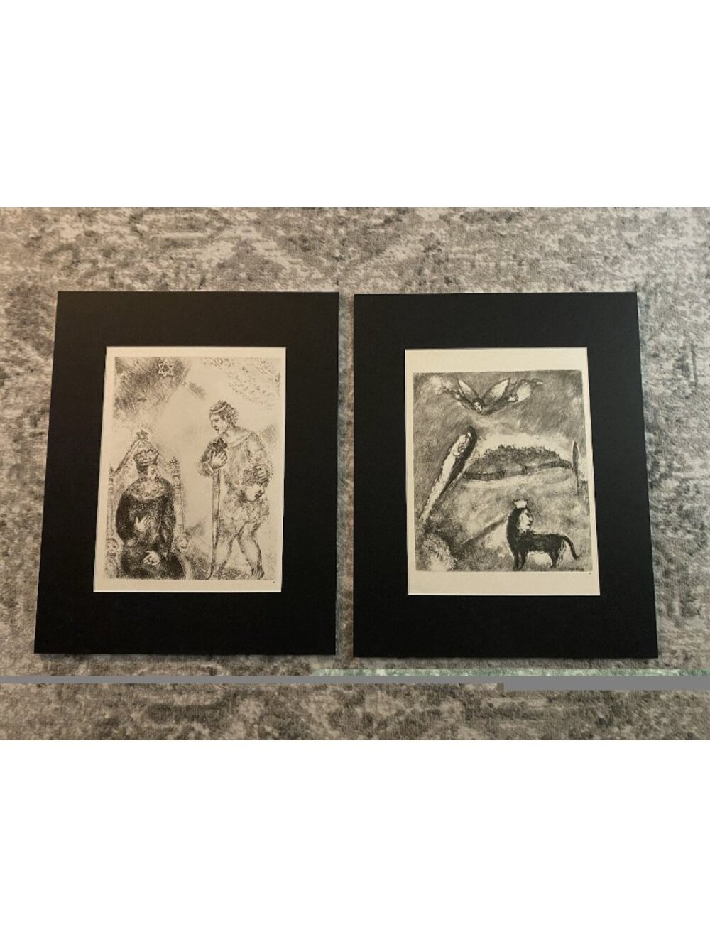Marc Chagall “Salvation Of Jerusalem “ #98 & “David Meets Saual” #64 Prints